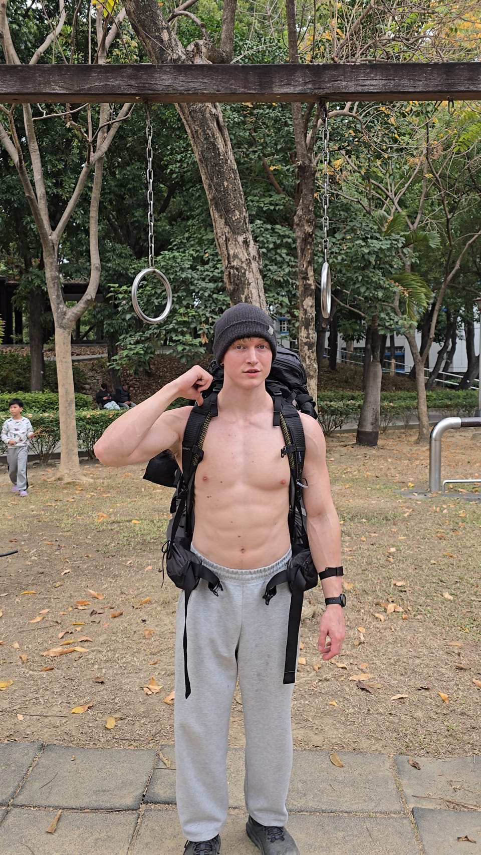 I work out in Jiankang Park